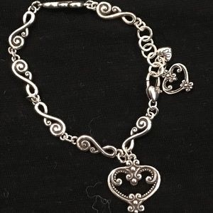 Brighton heart charm bracelet